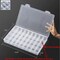 1PCS 36 Grids Large Plastic Organizer Box with Dividers, Compartment Organizer Box for Nail Accessories/Screw/Sewing Arts and Oil Paint, Bead Storage Containers 14.9" x 9.2" x 1.9" (Clear)